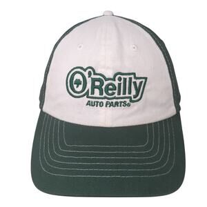 O'Reilly Auto Parts Strapback Baseball Cap Green One Size Adjustable Embroidered